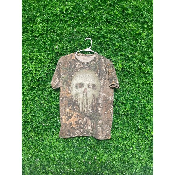 Vintage Real Tree x Marvel "The Punisher" T-shirt - Adult Mens Large - M91 - Picture 1 of 2